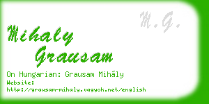 mihaly grausam business card